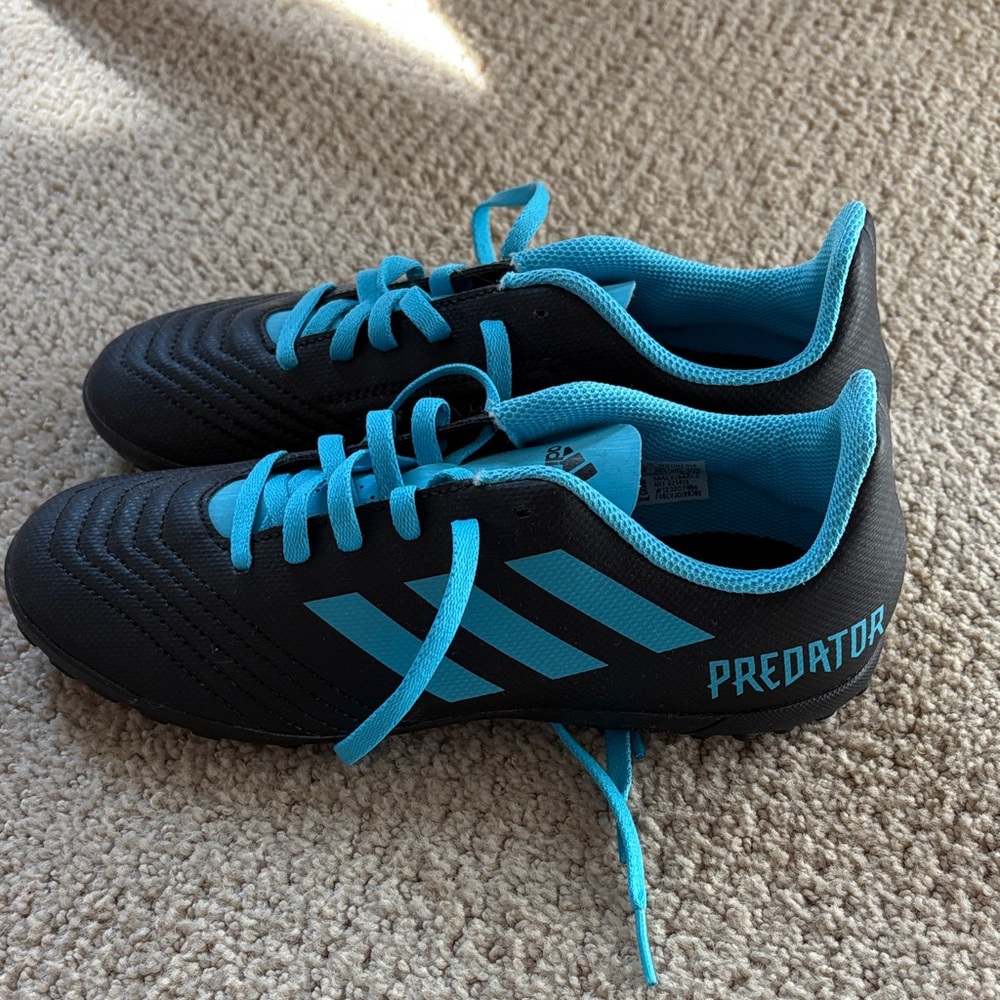 Adidas Predator Black and Teal Soccer Boots